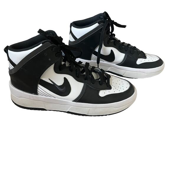 Nike Shoes - Nike Dunk High Up Panda Black and White Sneakers Size 9.5
